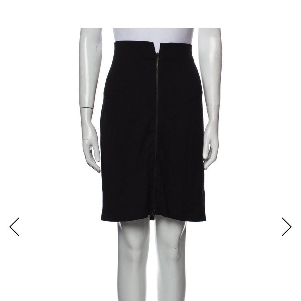 Theory Black Pencil Skirt with Zipper